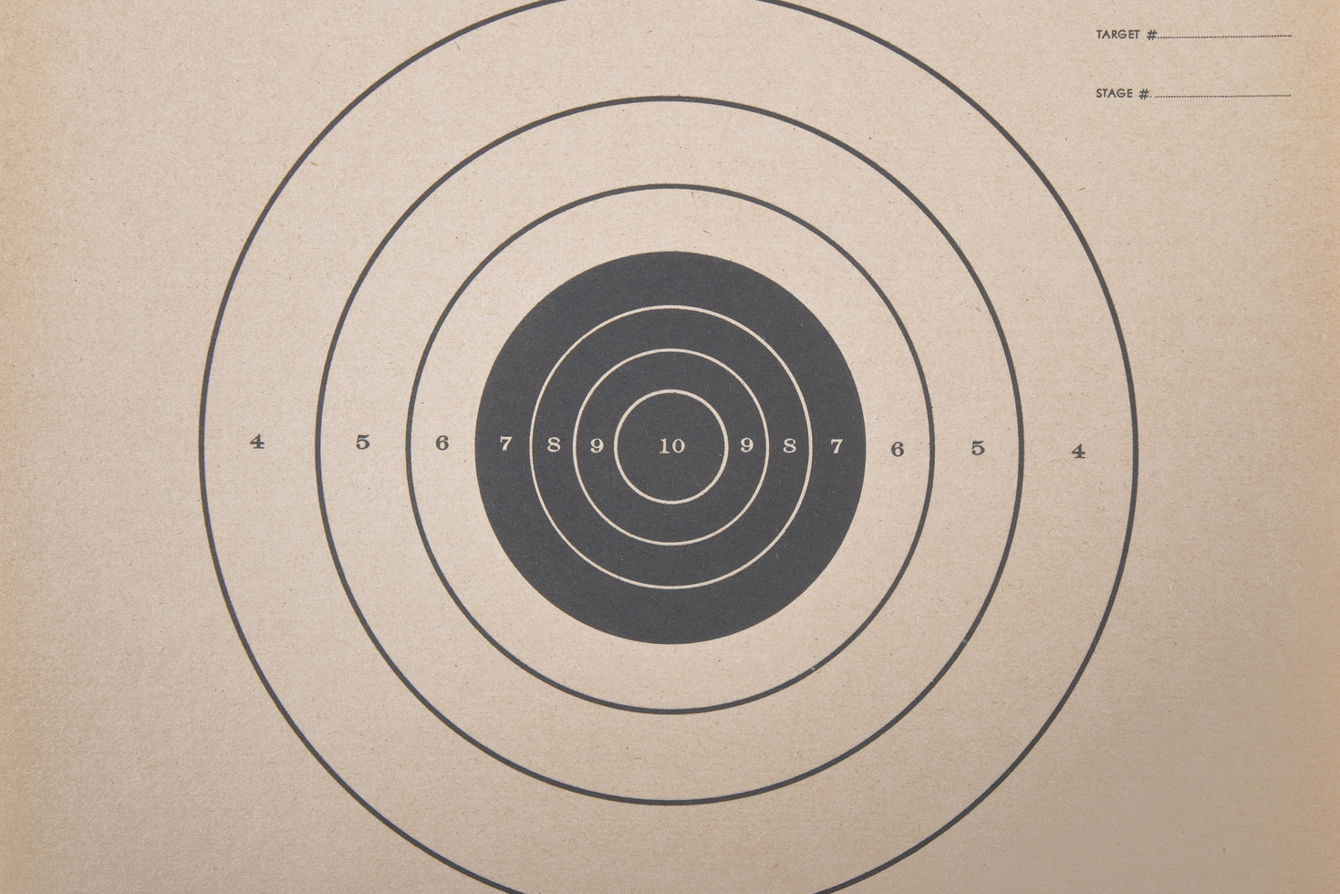 Firearms competition target